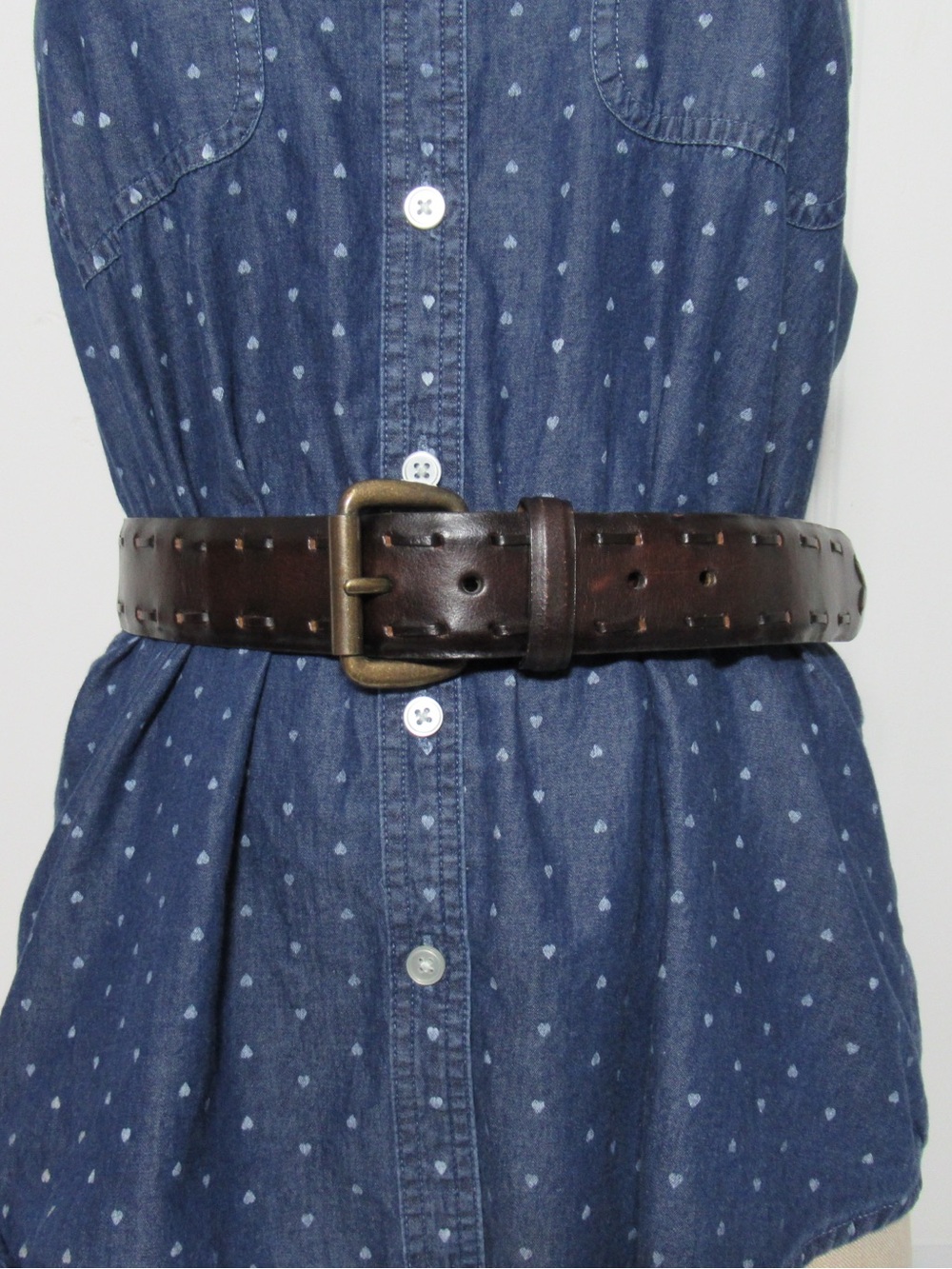 Lucky Brand Wide Leather Belt